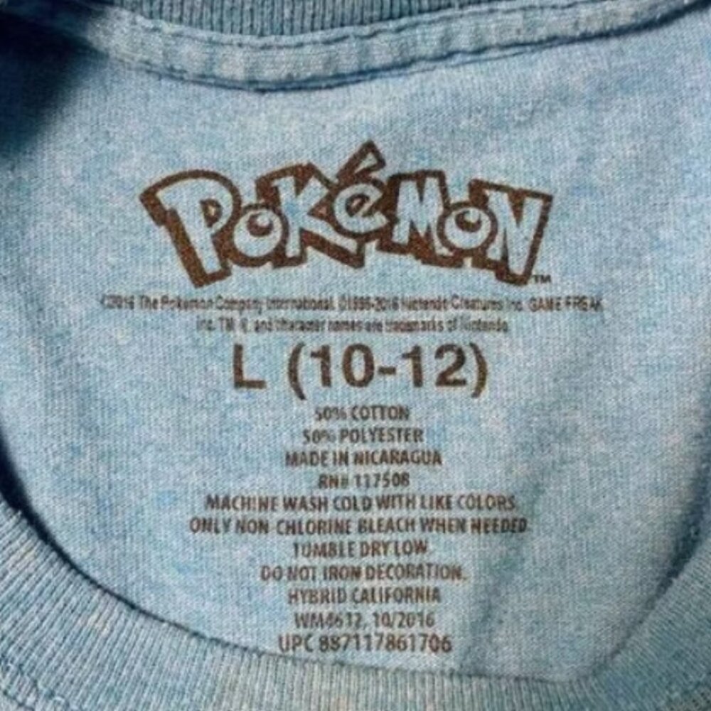 Pokémon T-Shirt Size L 10-12​​​​​ - Picture 4 of 4